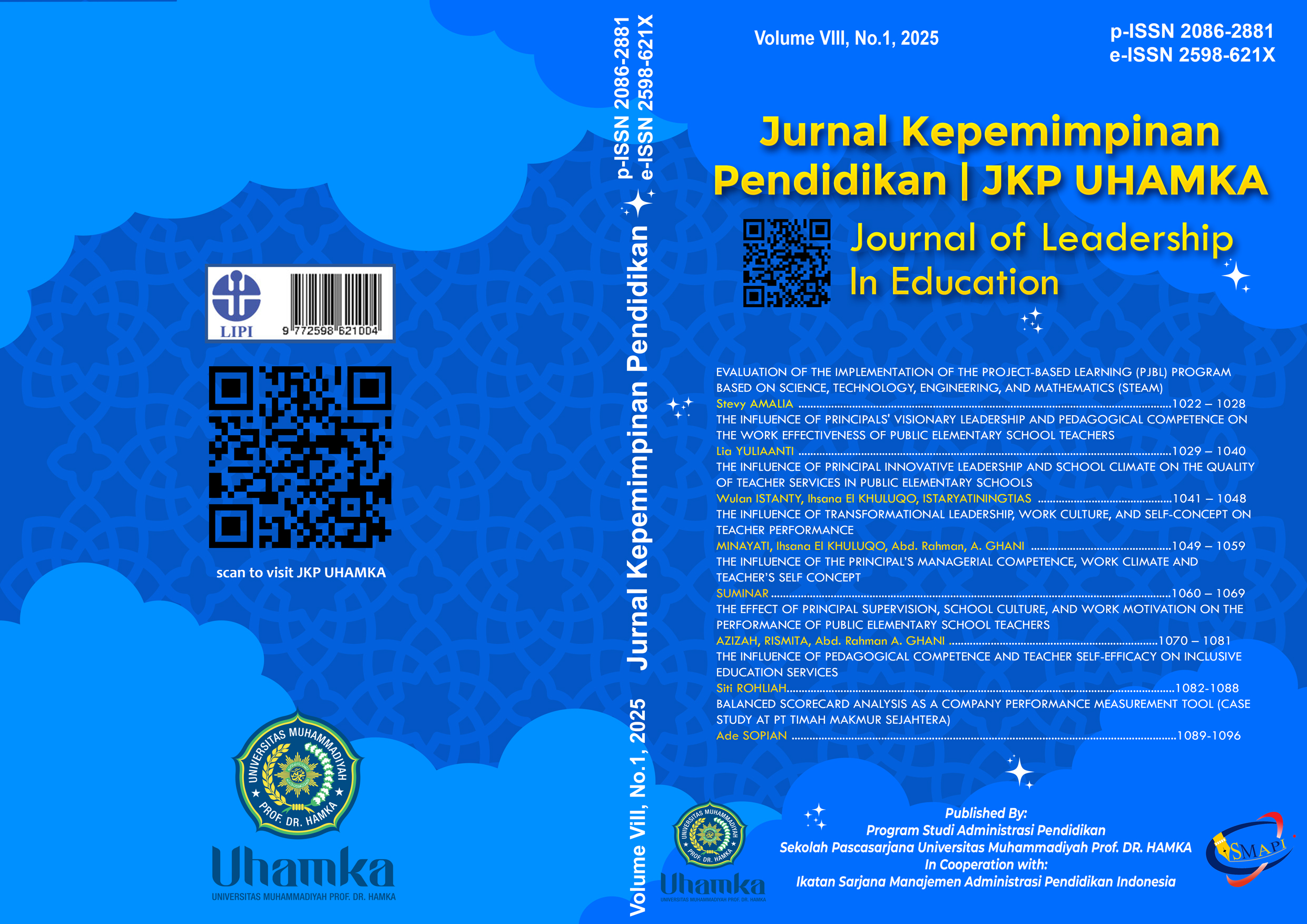 					View Vol. 8 No. 1 (2025): JURNAL KEPEMIMPINAN PENDIDIKAN
				