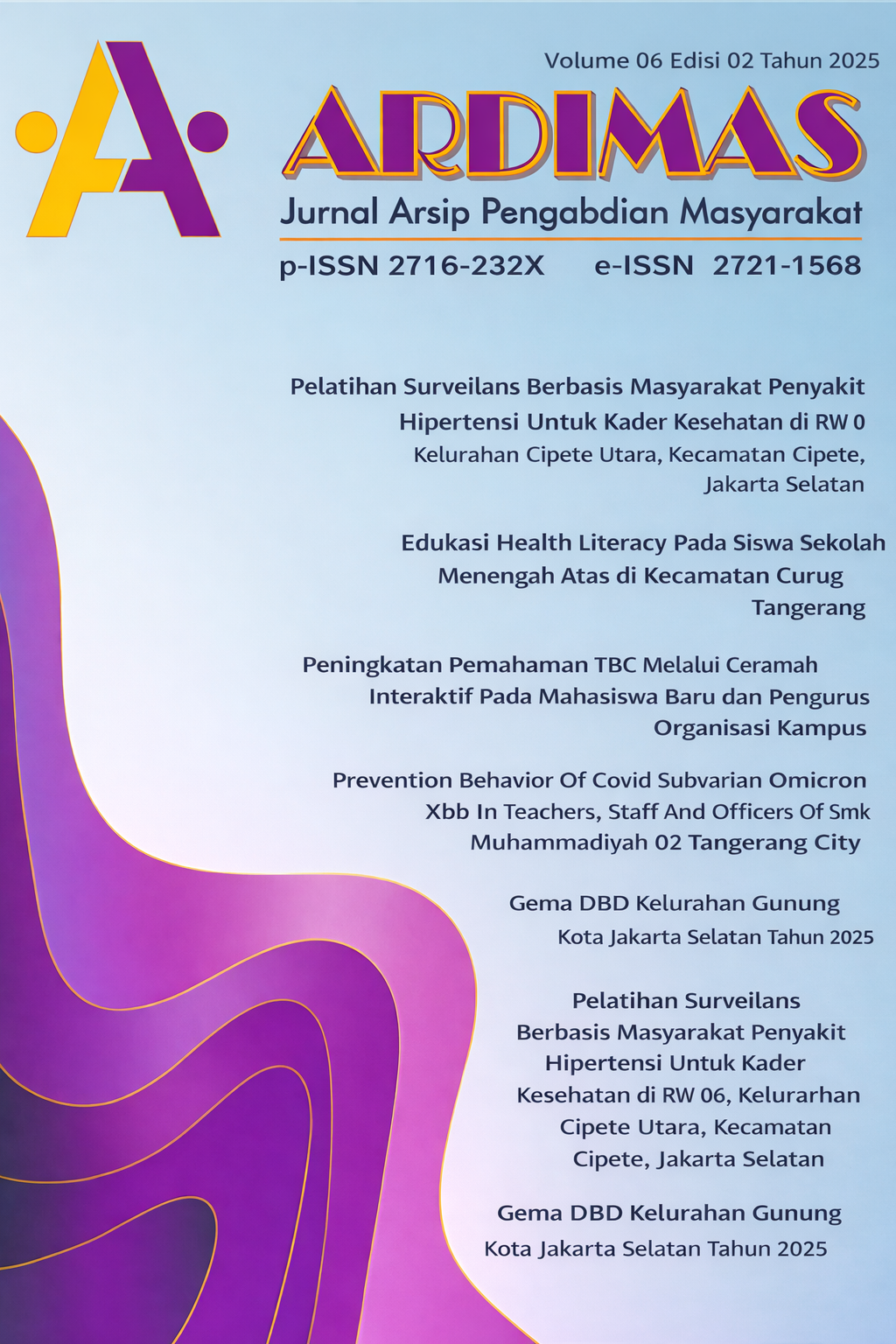      View Vol. 6 No. 2 (2025): ARDIMAS    